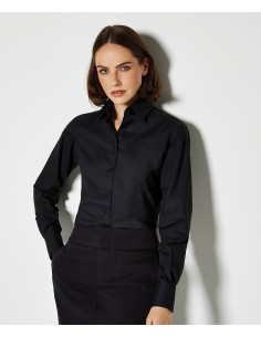 K-K743F-Chemisier de travail à manches longues pour femmes 2
